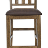 Ashley Furniture - BROXTYN BARSTOOL - Light Brown Wood|Faux Leather - Stools - Additional View 3