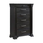 Elements International - KINGS COURT BLACK CHEST - Wood - Chests