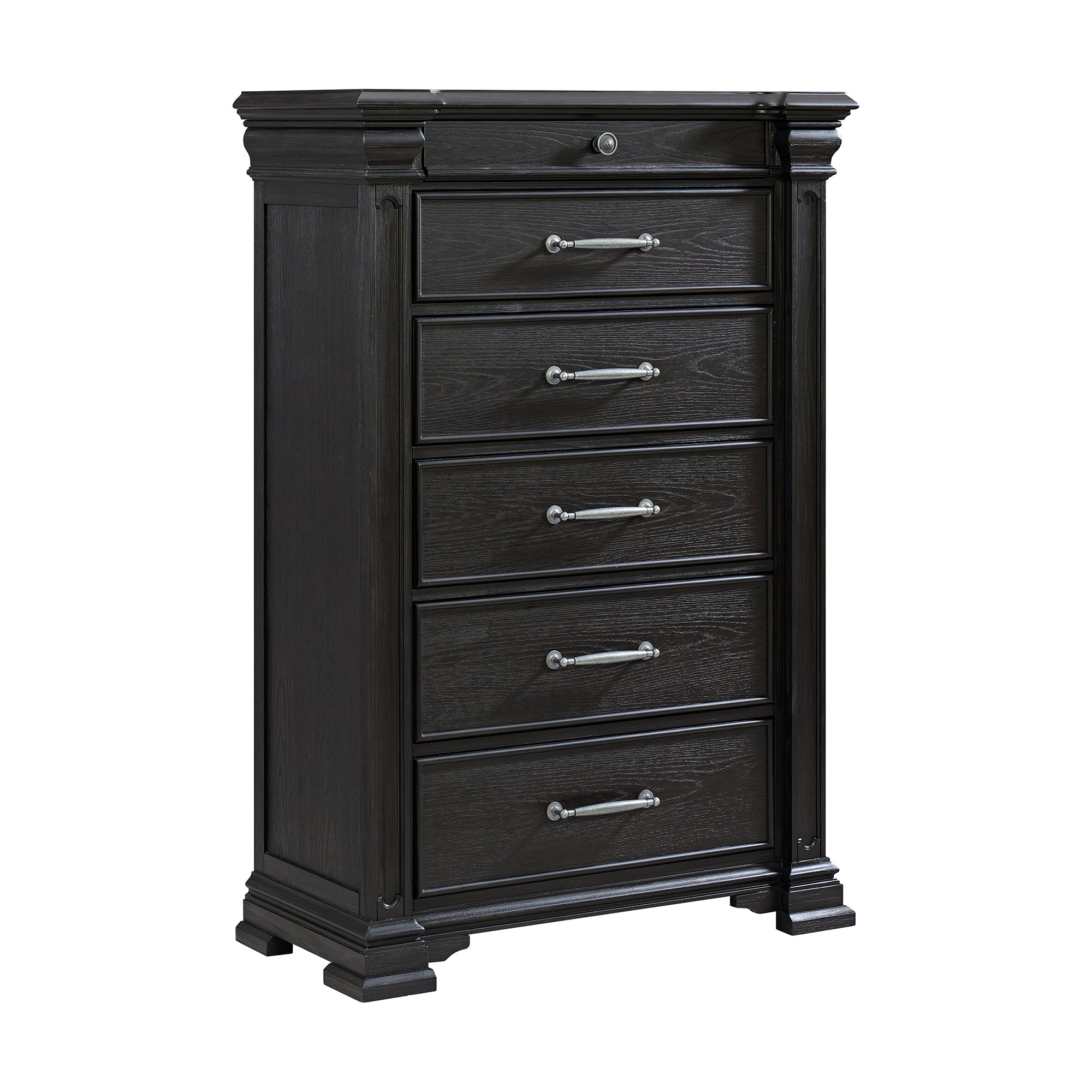 Elements International - KINGS COURT BLACK CHEST - Wood - Chests