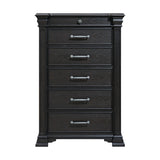 Elements International - KINGS COURT BLACK CHEST - Wood - Chests - Additional View 2