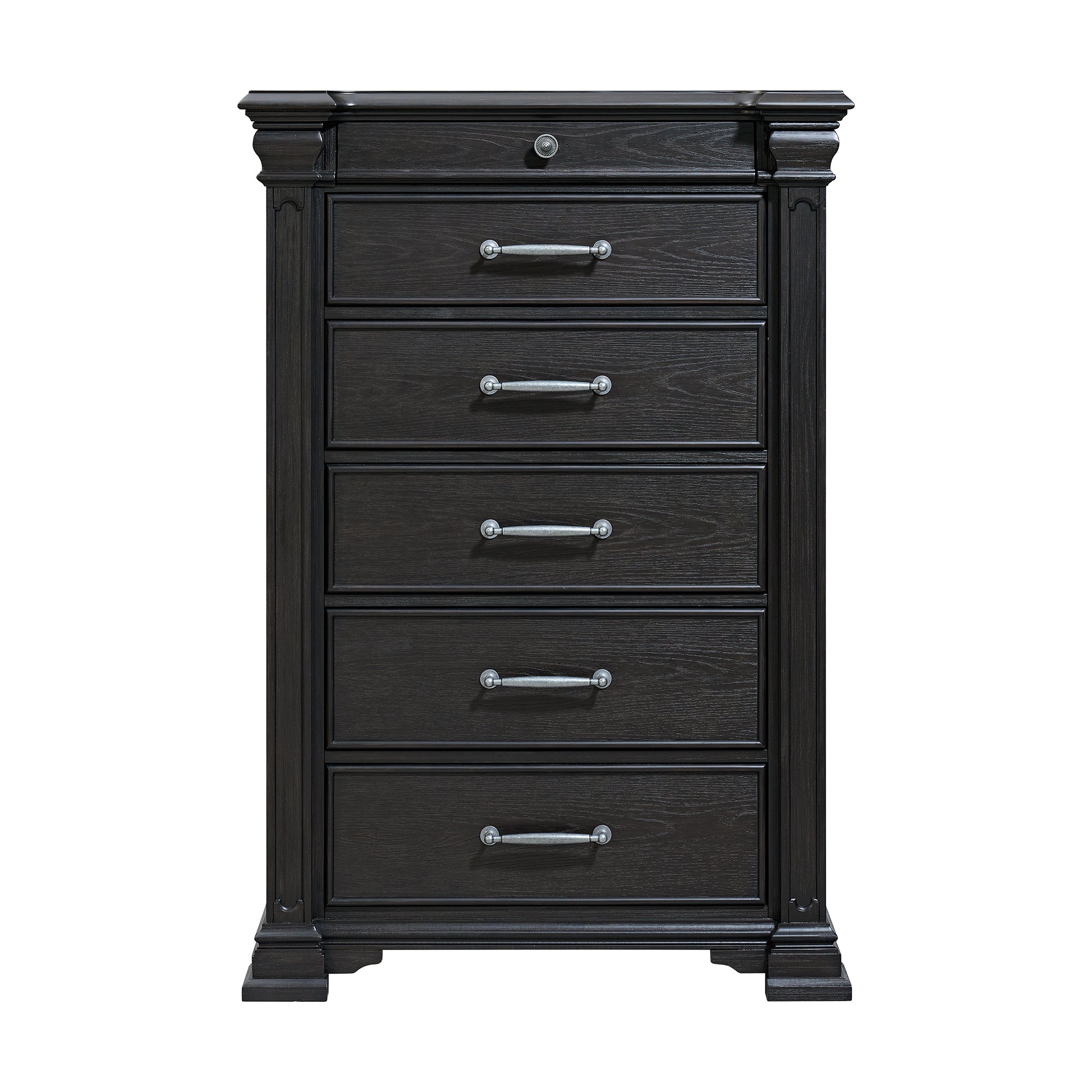 Elements International - KINGS COURT BLACK CHEST - Wood - Chests - Additional View 2