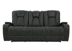 ABILENE GRANITE RECLINING SOFA WITH DROP DOWN TABLE