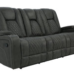 ABILENE GRANITE RECLINING SOFA WITH DROP DOWN TABLE - Additional View 1