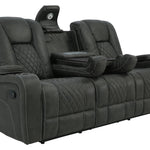 ABILENE GRANITE RECLINING SOFA WITH DROP DOWN TABLE - Additional View 2