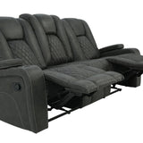 ABILENE GRANITE RECLINING SOFA WITH DROP DOWN TABLE - Additional View 3