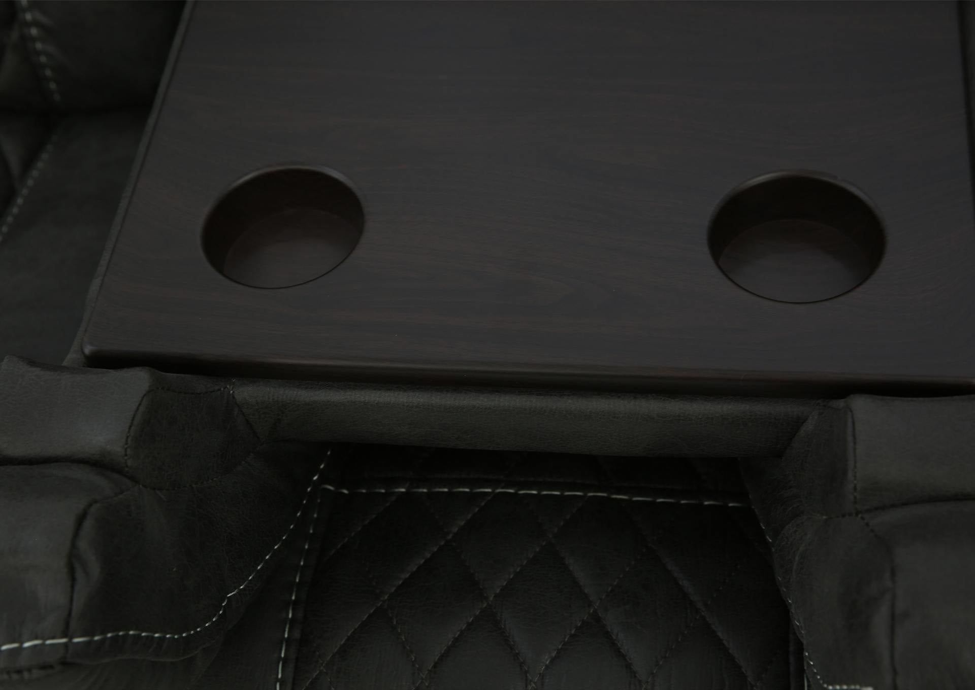 ABILENE GRANITE RECLINING SOFA WITH DROP DOWN TABLE - Additional View 4
