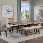 Steve Silver Furniture - Riverdale 6 Piece Dining Table Set - Light Brown Wood - Dining Room Sets - Additional View 4
