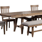 Steve Silver Furniture - Riverdale 6 Piece Dining Table Set - Light Brown Wood - Dining Room Sets - Additional View 5
