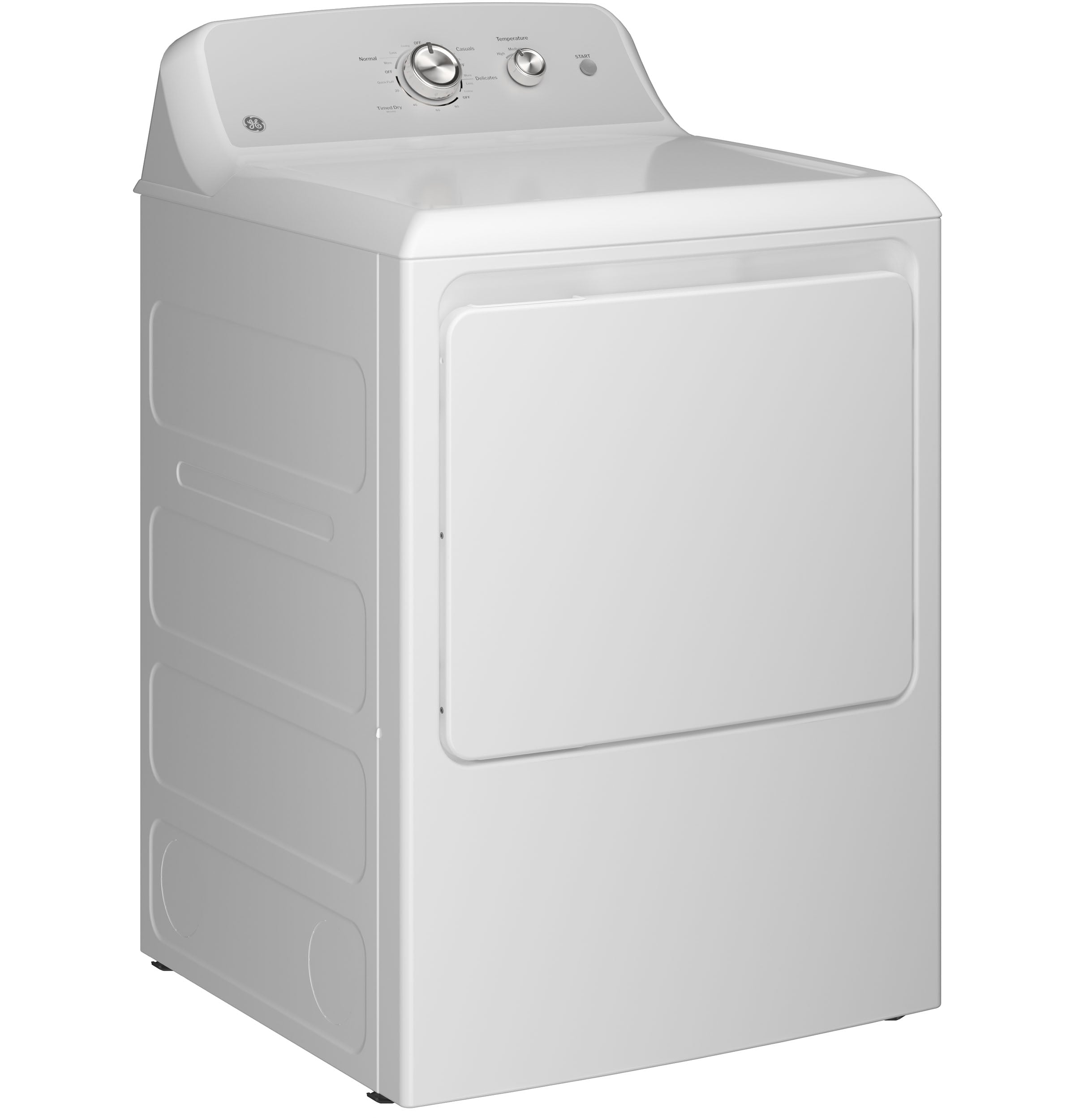 GE 7.2 Cu. Ft. Capacity Electric Dryer With Up To 120 Ft. Venting​ And Reversible Door​ - White - Dryers - Additional View 3