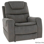 Mink Lift Chair With Heat, Power Adjustable Headrest And Lumbar - Grey