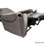 Mink Lift Chair With Heat, Power Adjustable Headrest And Lumbar - Grey - Additional View 1