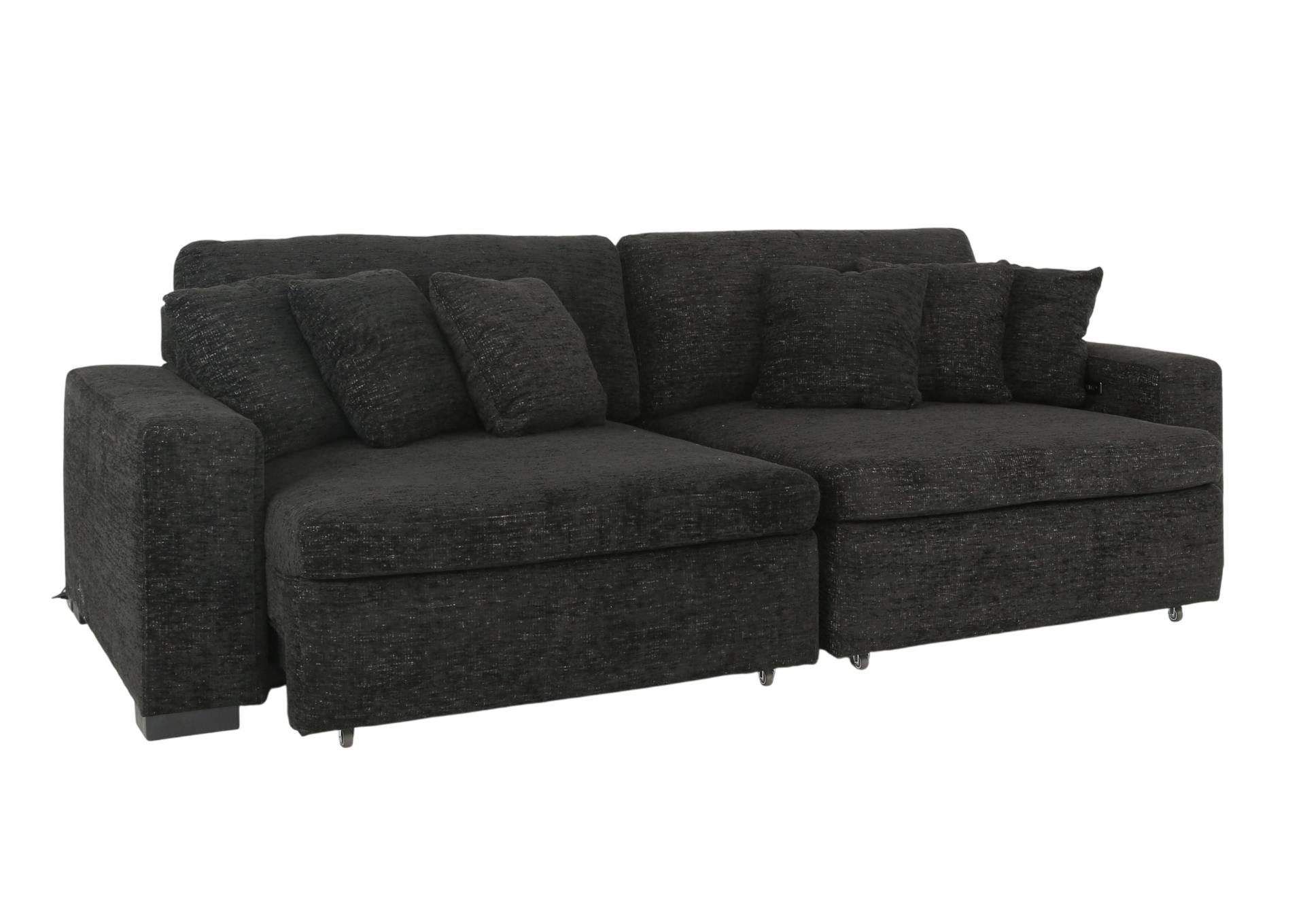 LACHLAN EBONY POWER SOFA WITH SLIDING SEATS - Additional View 3