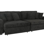 LACHLAN EBONY POWER SOFA WITH SLIDING SEATS - Additional View 3