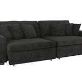 LACHLAN EBONY POWER SOFA WITH SLIDING SEATS - Additional View 3