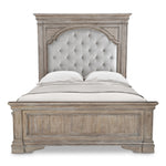 Steve Silver Furniture - Highland Park Queen Bed - Brown - Light Brown Faux Leather - Beds