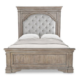 Steve Silver Furniture - Highland Park Queen Bed - Brown - Light Brown Faux Leather - Beds