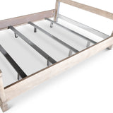 Steve Silver Furniture - Highland Park Queen Bed - Brown - Light Brown Faux Leather - Beds - Additional View 4