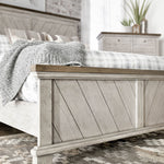 Steve Silver Furniture - Bear Creek King Bed - White - Faux Leather - Beds - Additional View 5