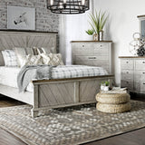Steve Silver Furniture - Bear Creek King Bed - White - Faux Leather - Beds - Additional View 6