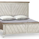 Steve Silver Furniture - Bear Creek King Bed - White - Faux Leather - Beds - Additional View 7