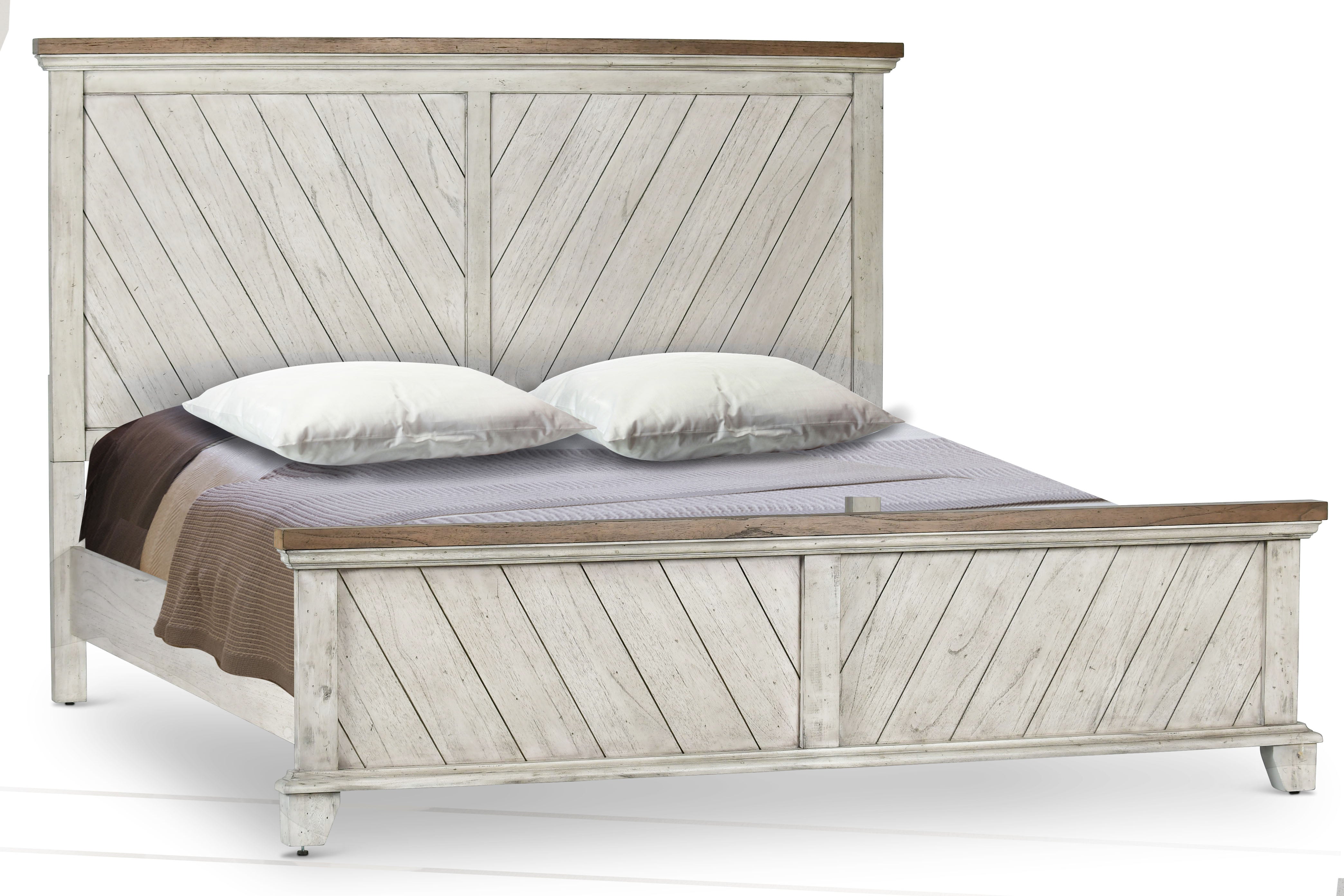 Steve Silver Furniture - Bear Creek King Bed - White - Faux Leather - Beds - Additional View 7