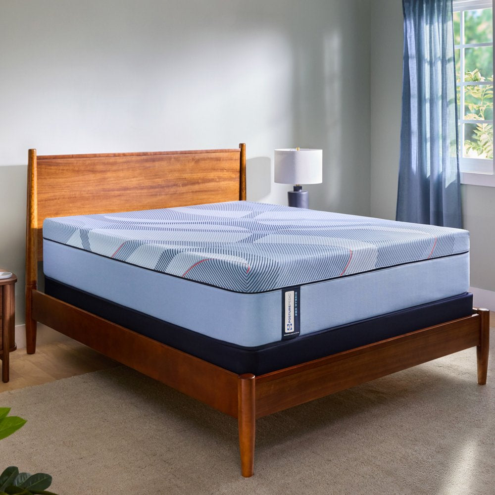 Tempur Sealy - DUPONT II HYBRID MEDIUM FULL MATTRESS - Light Blue Fabric - Mattresses