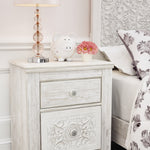 Ashley Furniture - PAXBERRY TWO DRAWER NIGHT STAND - White Wood - Nightstands - Additional View 6