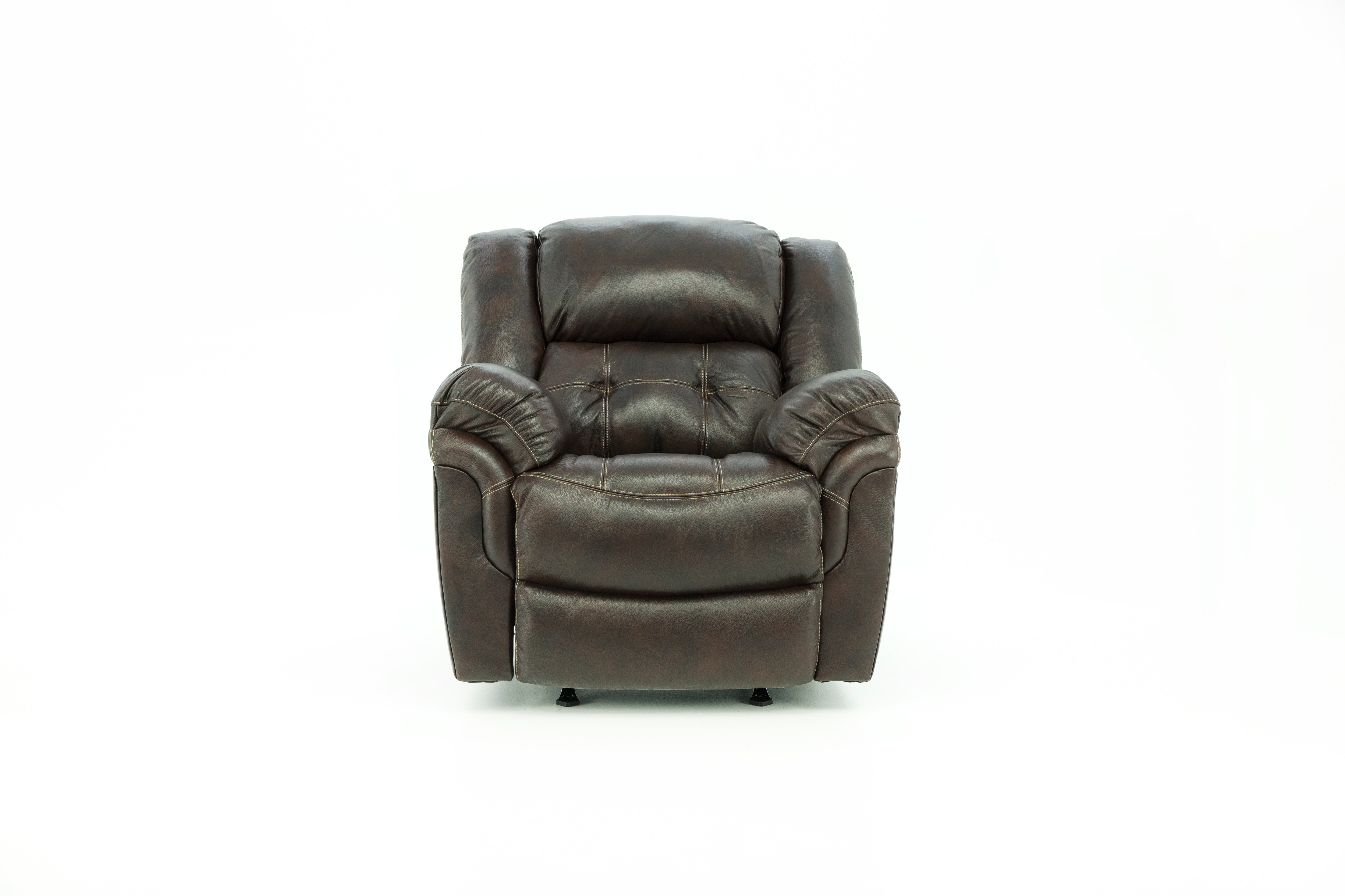 Hudson Leather Power Recliner - Chocolate