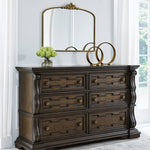 Ashley Furniture - MAYLEE DRESSER - Dark Brown Wood - Dresser & Mirror - Additional View 1