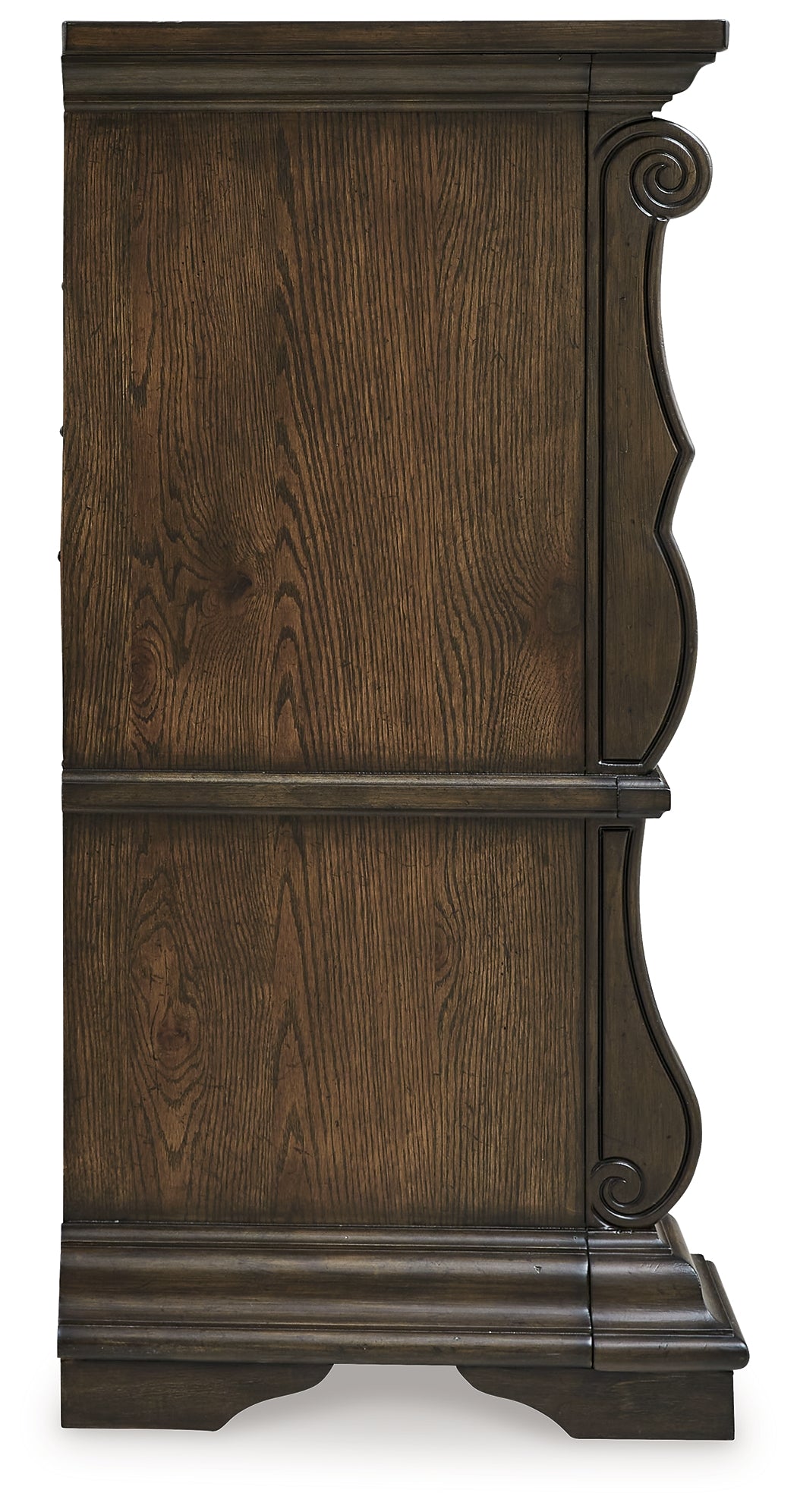 Ashley Furniture - MAYLEE DRESSER - Dark Brown Wood - Dresser & Mirror - Additional View 4