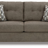 Ashley Furniture - Mahoney Sofa - Chocolate - Dark Brown Fabric - Sofas