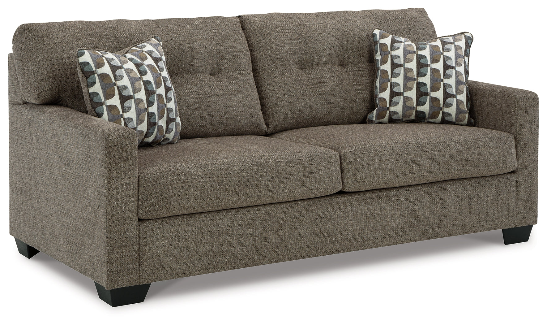 Ashley Furniture - Mahoney Sofa - Chocolate - Dark Brown Fabric - Sofas - Additional View 2