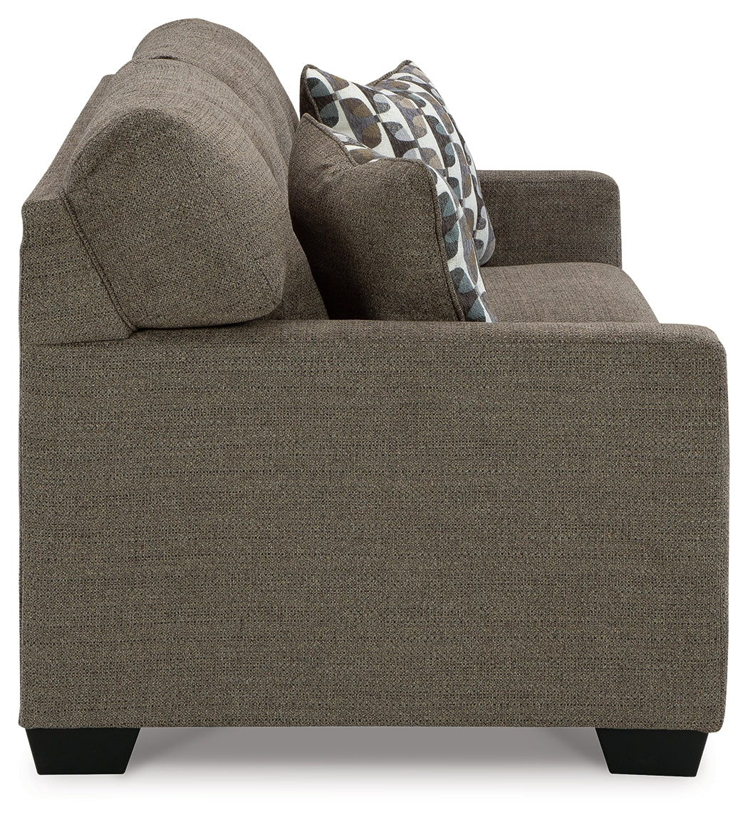 Ashley Furniture - Mahoney Sofa - Chocolate - Dark Brown Fabric - Sofas - Additional View 3