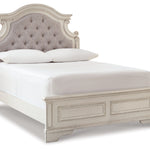Ashley Furniture - Realyn Full Panel Bed - White Wood|Fabric - Beds