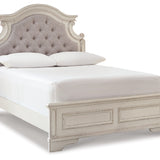 Ashley Furniture - Realyn Full Panel Bed - White Wood|Fabric - Beds