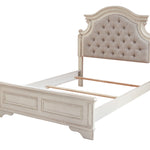 Ashley Furniture - Realyn Full Panel Bed - White Wood|Fabric - Beds - Additional View 3
