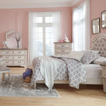 Ashley Furniture - Realyn Full Panel Bed - White Wood|Fabric - Beds - Additional View 5