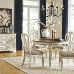 Ashley Furniture - REALYN OVAL DINING ROOM TABLE - White Wood - Tables - Additional View 1
