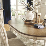 Ashley Furniture - REALYN OVAL DINING ROOM TABLE - White Wood - Tables - Additional View 2