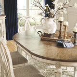 Ashley Furniture - REALYN OVAL DINING ROOM TABLE - White Wood - Tables - Additional View 2