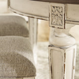 Ashley Furniture - Realyn Oval Dining Room Extension Table - Chipped White - Wood - Tables - Additional View 4