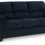 Ashley Furniture - Simplejoy Sofa - Navy - Blue Fabric - Sofas