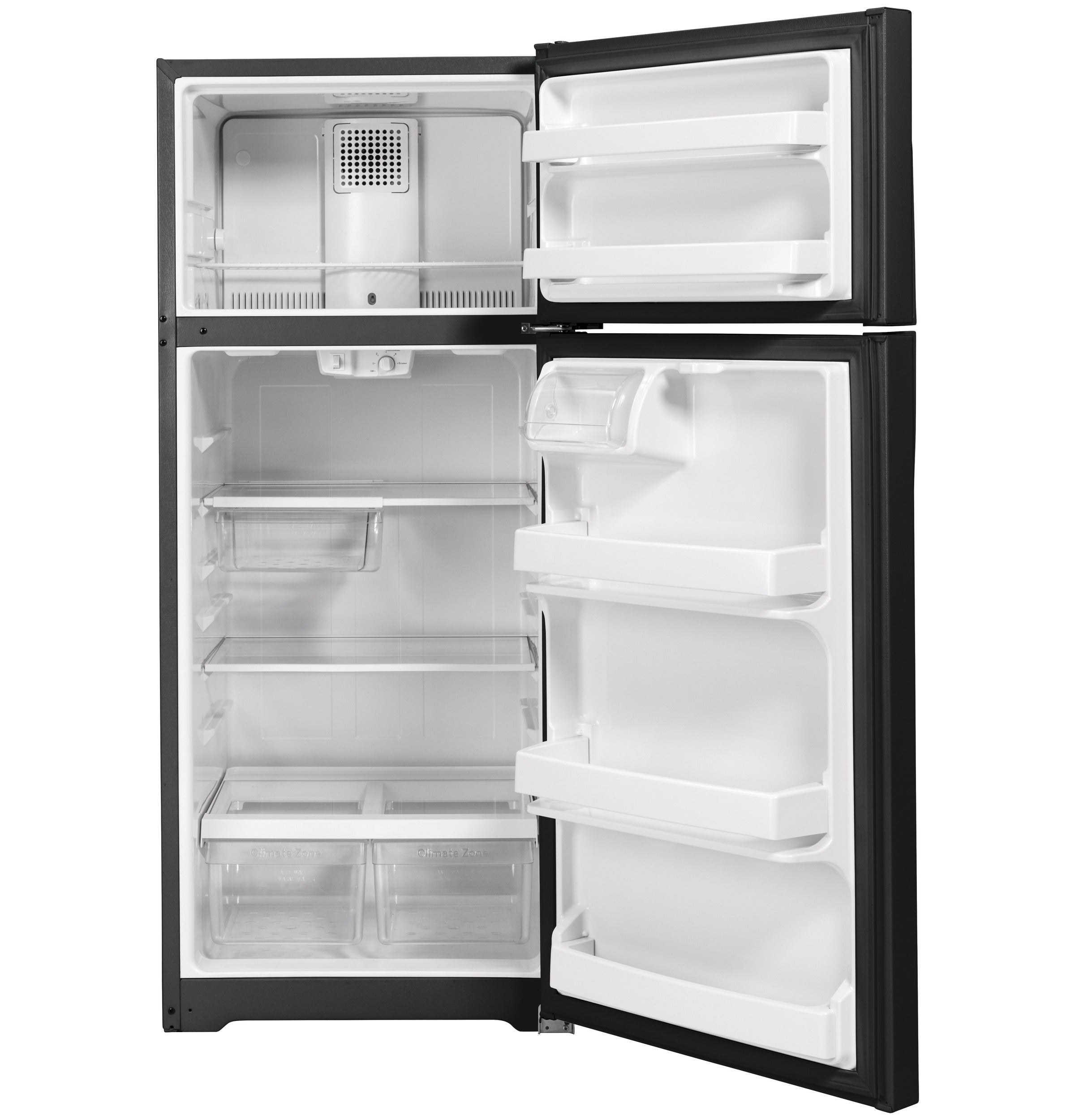 GE BLACK 17.5CU TOP-FREEZER REFRIGERATOR - Refrigerators - Additional View 3