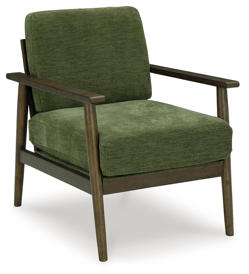 Ashley Furniture - Bixler Accent Chair - Olive - Green Fabric - Chairs