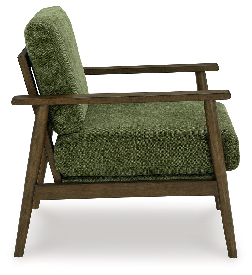 Ashley Furniture - Bixler Accent Chair - Olive - Green Fabric - Chairs - Additional View 3