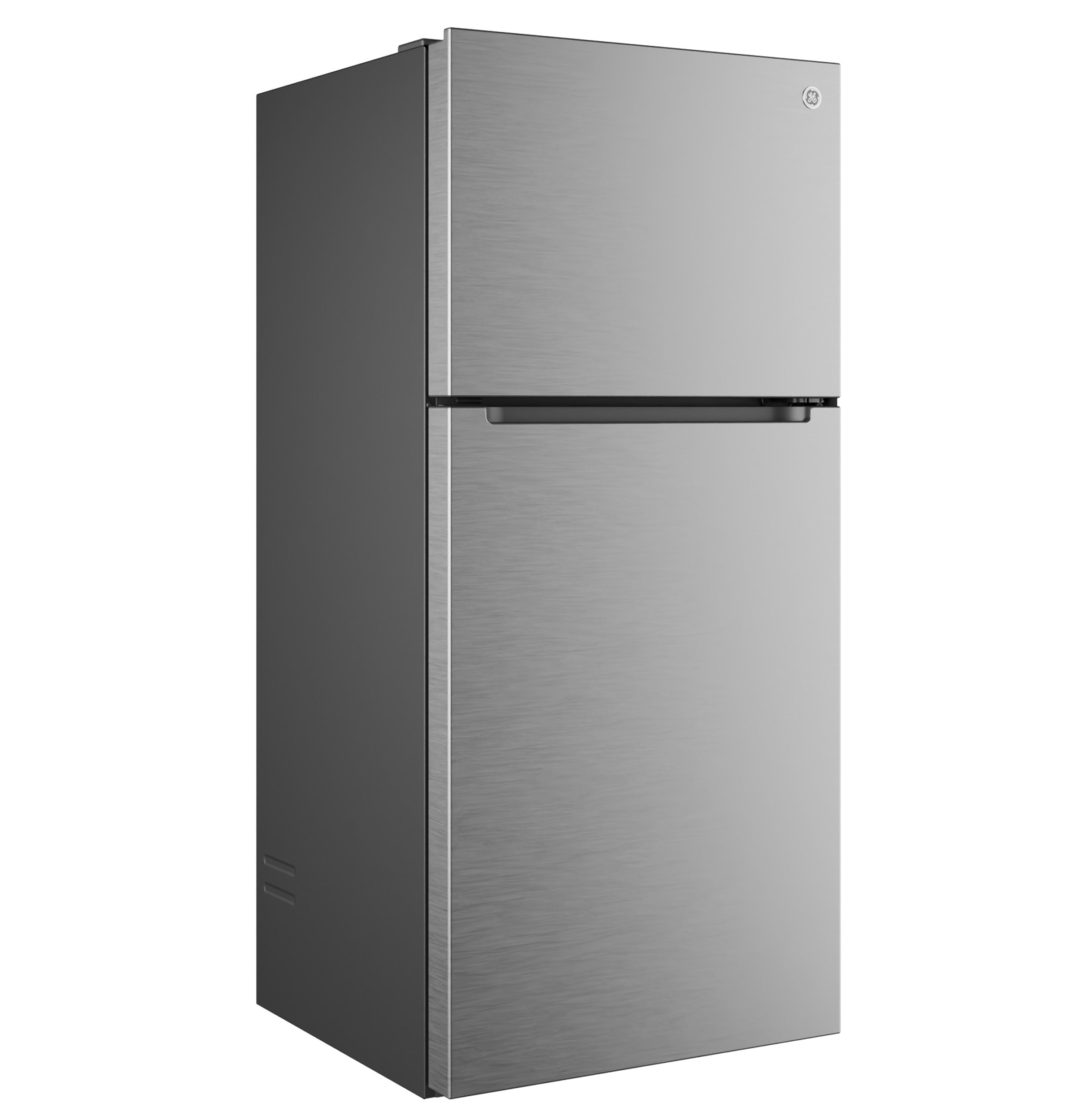 Ge Stainless 21Cu Top Mount Refrigerator - Pearl Silver - Refrigerators - Additional View 1