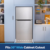 Ge Stainless 21Cu Top Mount Refrigerator - Pearl Silver - Refrigerators - Additional View 4