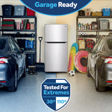 Ge Stainless 21Cu Top Mount Refrigerator - Pearl Silver - Refrigerators - Additional View 6