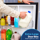 Ge Stainless 21Cu Top Mount Refrigerator - Pearl Silver - Refrigerators - Additional View 9