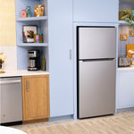 Ge Stainless 21Cu Top Mount Refrigerator - Pearl Silver - Refrigerators - Additional View 21